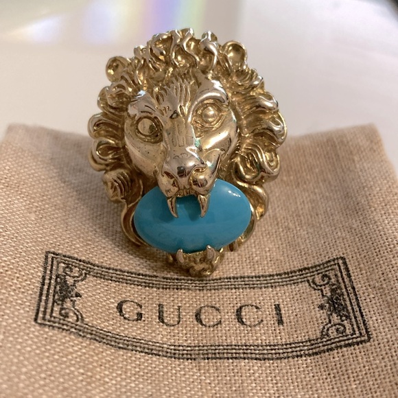 Stunning Gucci Lion Head Ring Size 7 - Picture 1 of 7